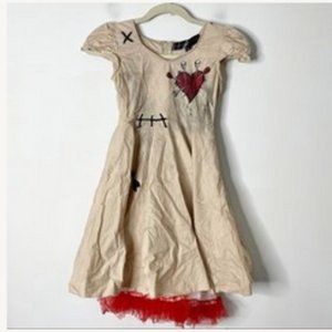 Sweet Spooks Girls Size 8 Chasing Fireflies Voodoo Doll Costume Dress Accesories
